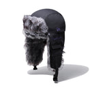 トラッパー Yohji Yamamoto FW21 ダックキャンバス レザーパッチ ブラック