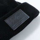 カフニット ショート Yohji Yamamoto FW21 ワッフル レザーパッチ ブラック