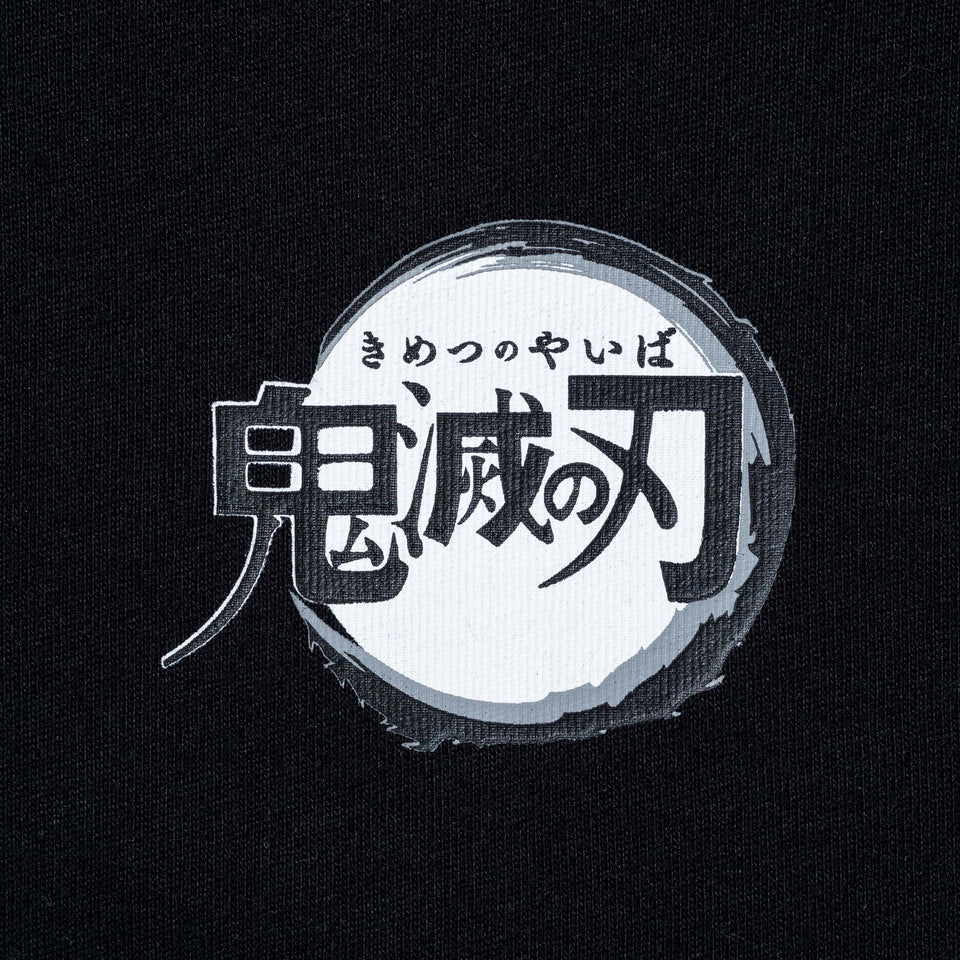 Youth 半袖 コットン Tシャツ 鬼滅の刃 タイトルロゴ ブラック