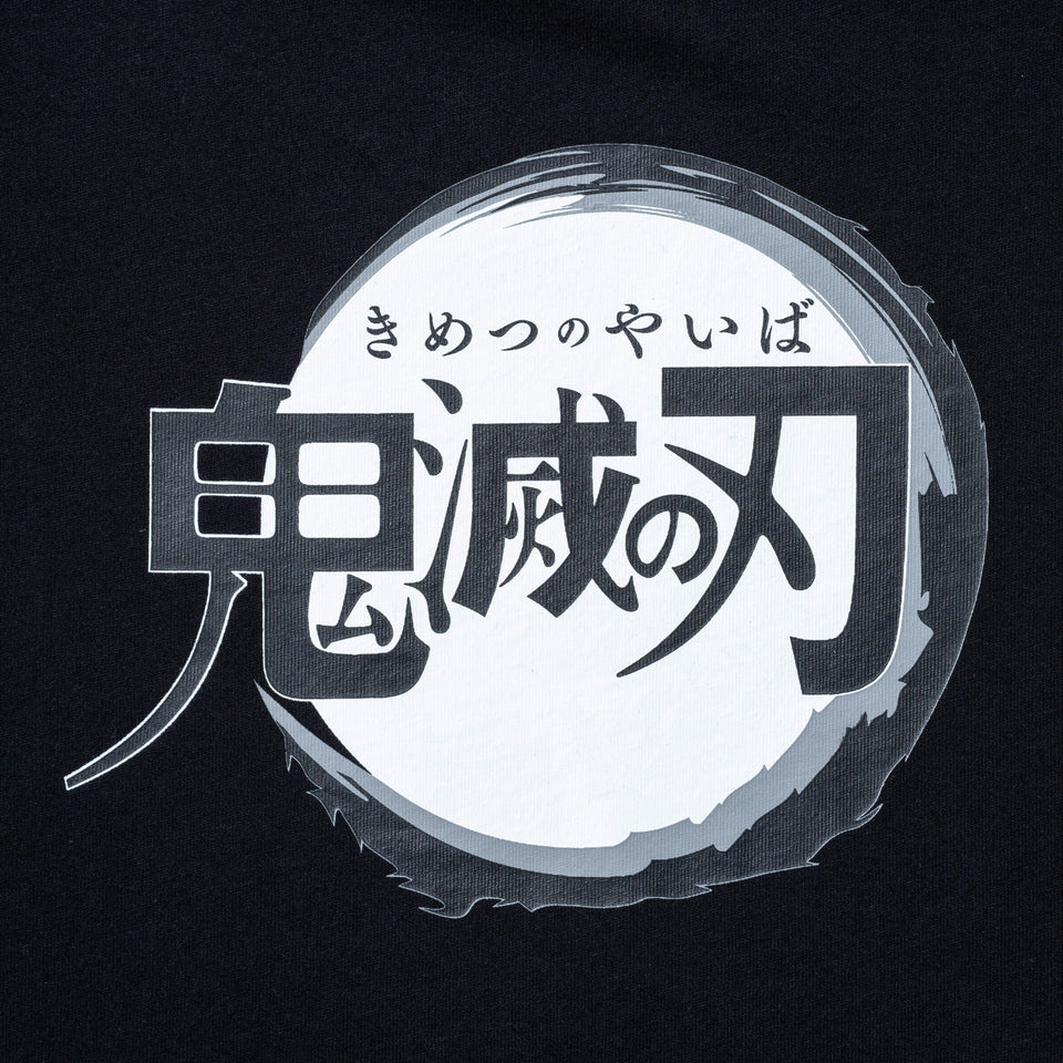 Youth 半袖 コットン Tシャツ 鬼滅の刃 タイトルロゴ ブラック