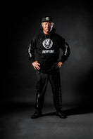 トラックパンツ 新日本プロレス ロゴ ブラック リフレクタープリント