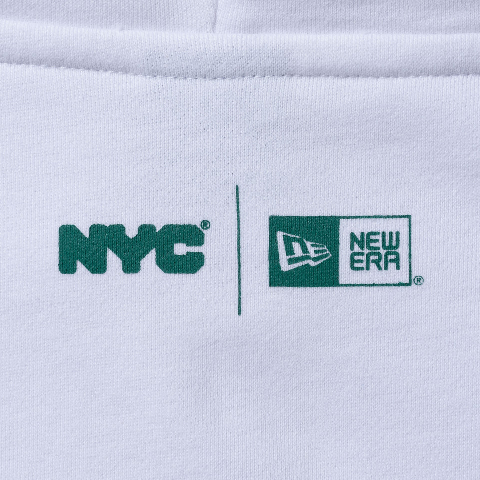 裏毛 スウェット プルオーバー フーディー NYC パークロゴ ホワイト