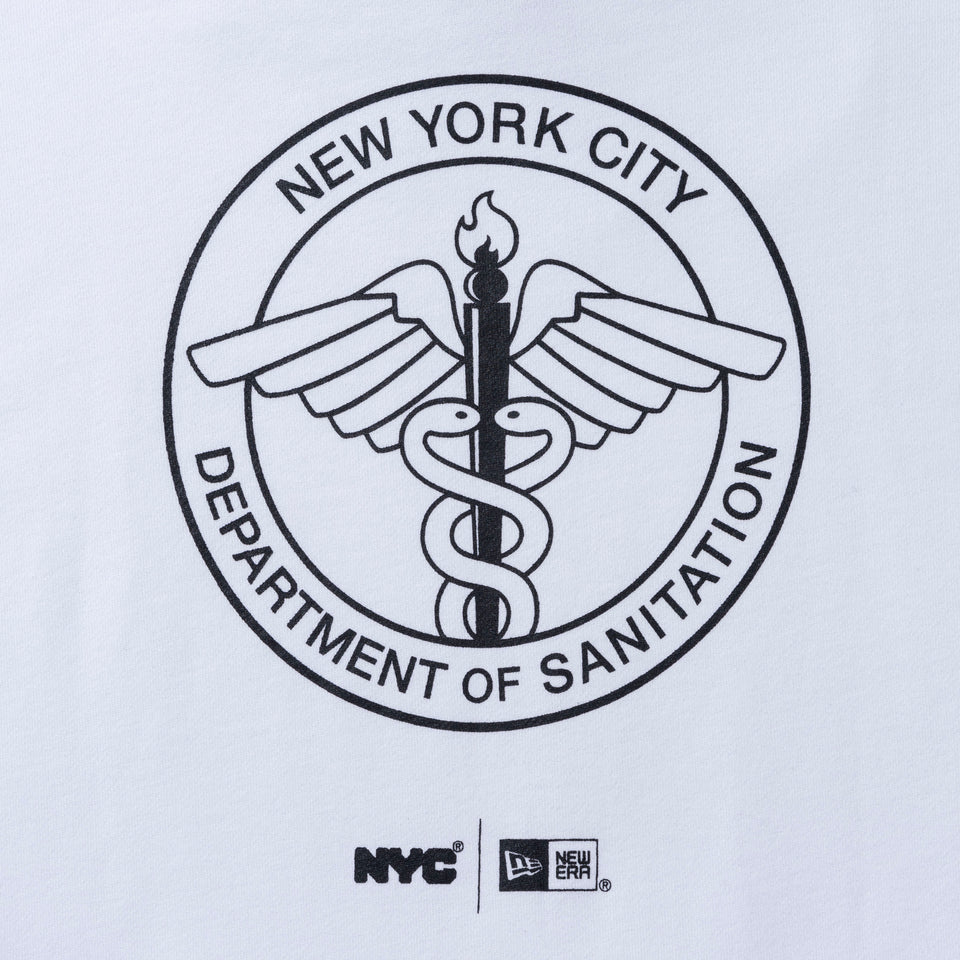 裏毛 スウェット プルオーバーフーディー NYC DSNY ホワイト