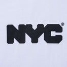 裏毛 スウェット プルオーバー フーディー NYC チャンキーロゴ ホワイト