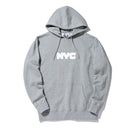 裏毛 スウェット プルオーバー フーディー NYC チャンキーロゴ グレー