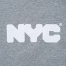 裏毛 スウェット プルオーバー フーディー NYC チャンキーロゴ グレー