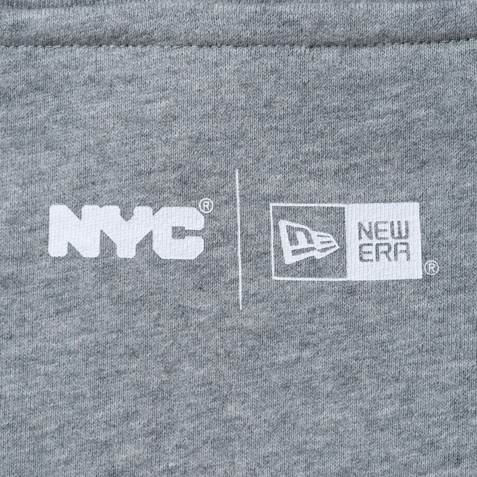 裏毛 スウェット プルオーバー フーディー NYC チャンキーロゴ グレー