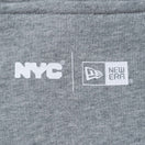 裏毛 スウェット プルオーバー フーディー NYC チャンキーロゴ グレー