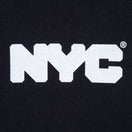 裏毛 スウェット プルオーバー フーディー NYC チャンキーロゴ ブラック