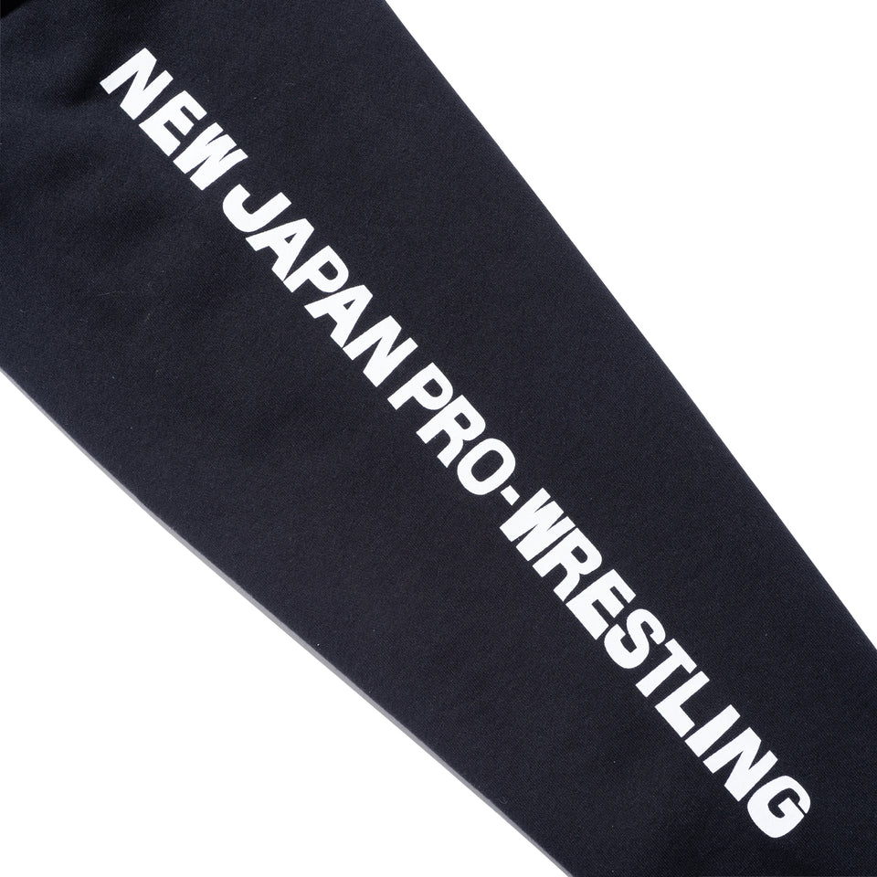 スウェット プルオーバーフーディー 新日本プロレス ライオンマーク NEW ERA ロゴ ブラック