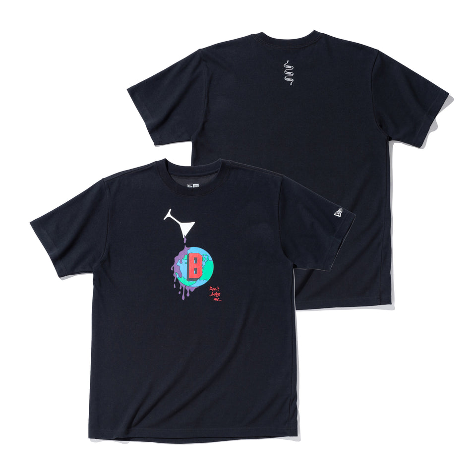 半袖 パフォーマンス Tシャツ BALLISTIK BOYZ from EXILE TRIBE Bロゴ ブラック レギュラーフィット