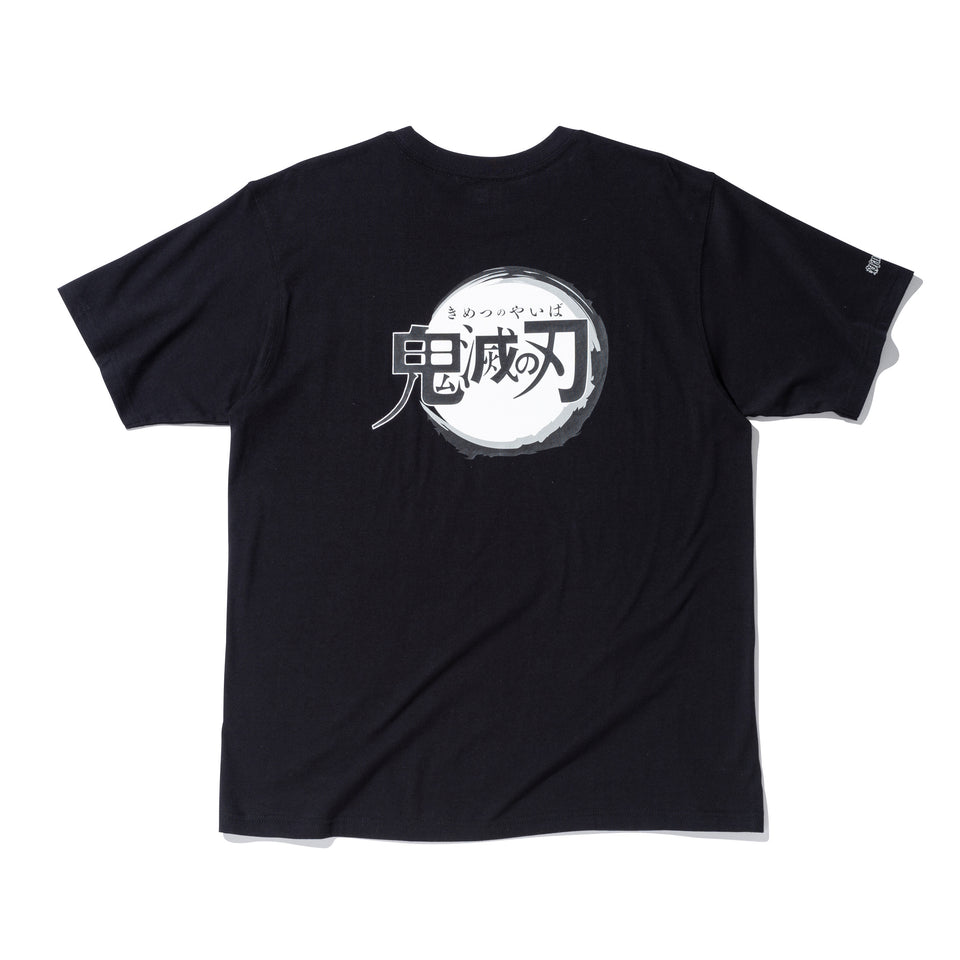 半袖 コットン Tシャツ 鬼滅の刃 タイトルロゴ ブラック リラックスフィット