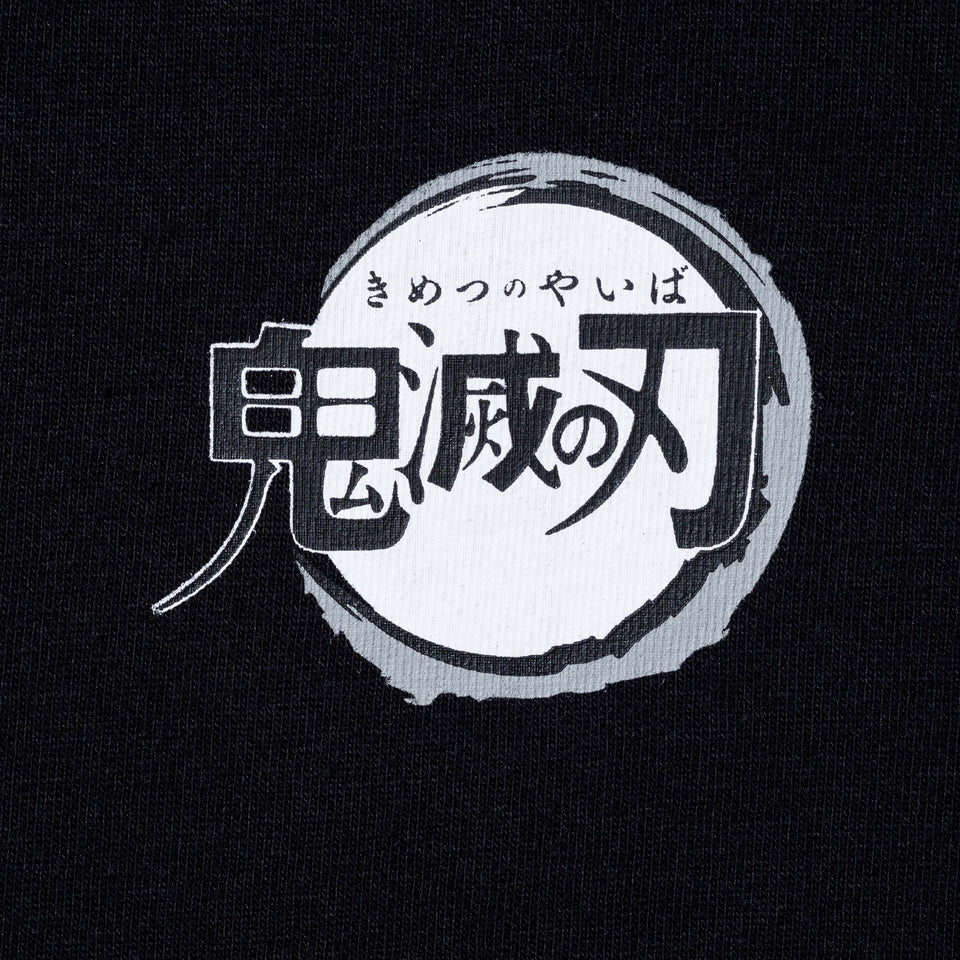 半袖 コットン Tシャツ 鬼滅の刃 タイトルロゴ ブラック リラックスフィット