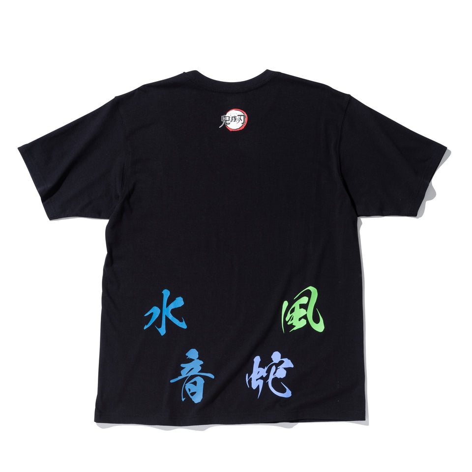 半袖 コットン Tシャツ 鬼滅の刃 柱 ブラック リラックスフィット