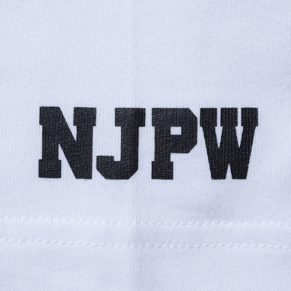 半袖 コットン Tシャツ 新日本プロレス ライオンマーク ホワイト レギュラーフィット