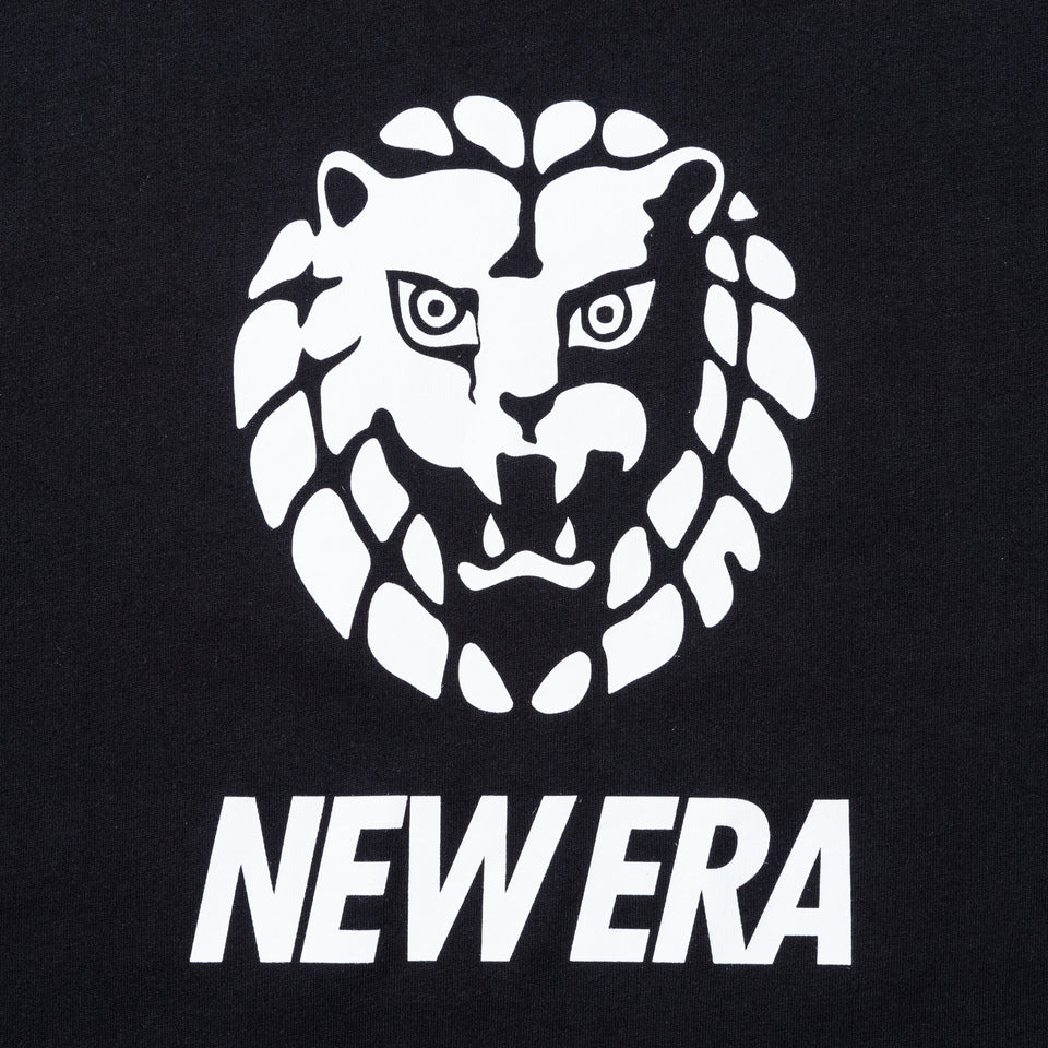 半袖 コットン Tシャツ 新日本プロレス ライオンマーク NEW ERA ロゴ ブラック レギュラーフィット