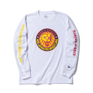 長袖 パフォーマンス Tシャツ 新日本プロレス ライオンマーク ホワイト レギュラーフィット