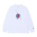 長袖 パフォーマンス Tシャツ BALLISTIK BOYZ from EXILE TRIBE Bロゴ ホワイト レギュラーフィット