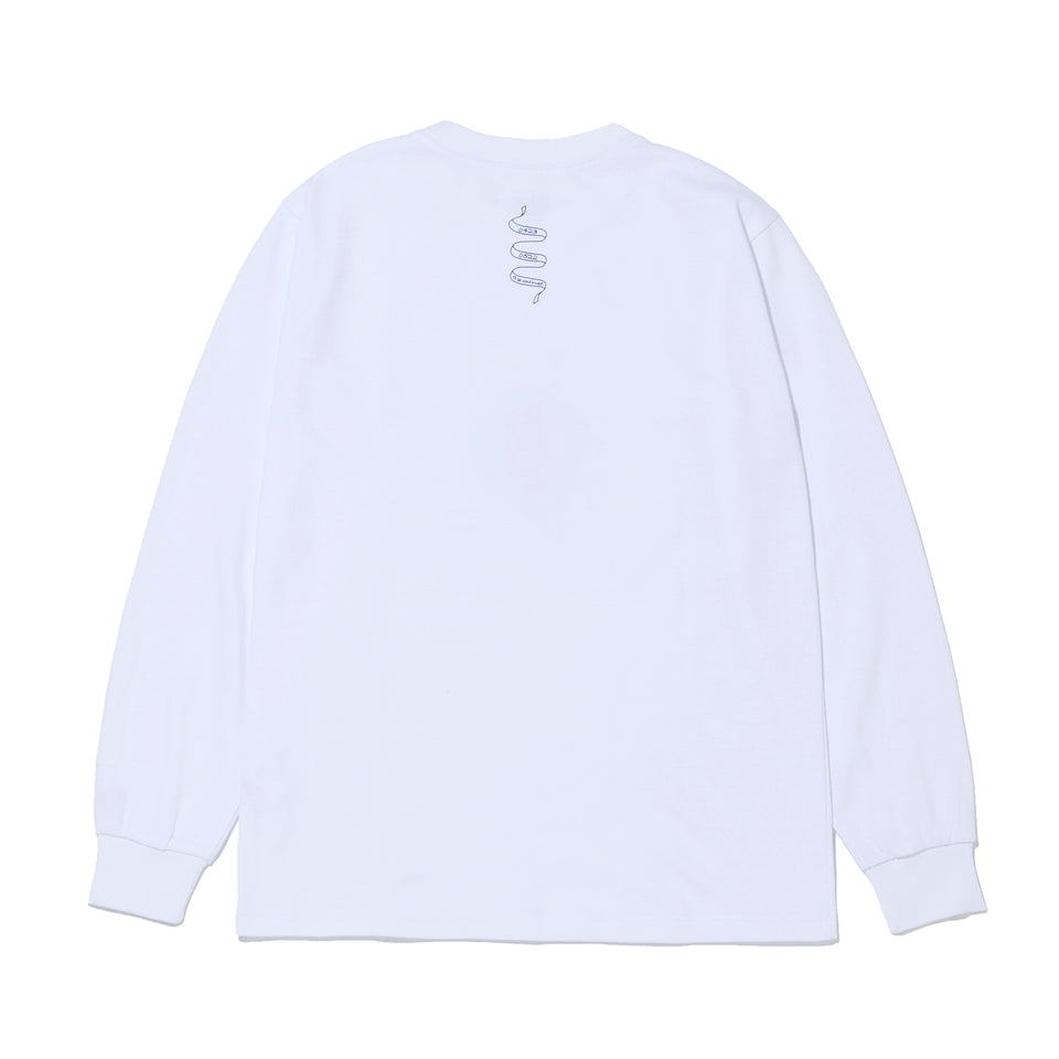 長袖 パフォーマンス Tシャツ BALLISTIK BOYZ from EXILE TRIBE Bロゴ ホワイト レギュラーフィット