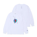 長袖 パフォーマンス Tシャツ BALLISTIK BOYZ from EXILE TRIBE Bロゴ ホワイト レギュラーフィット