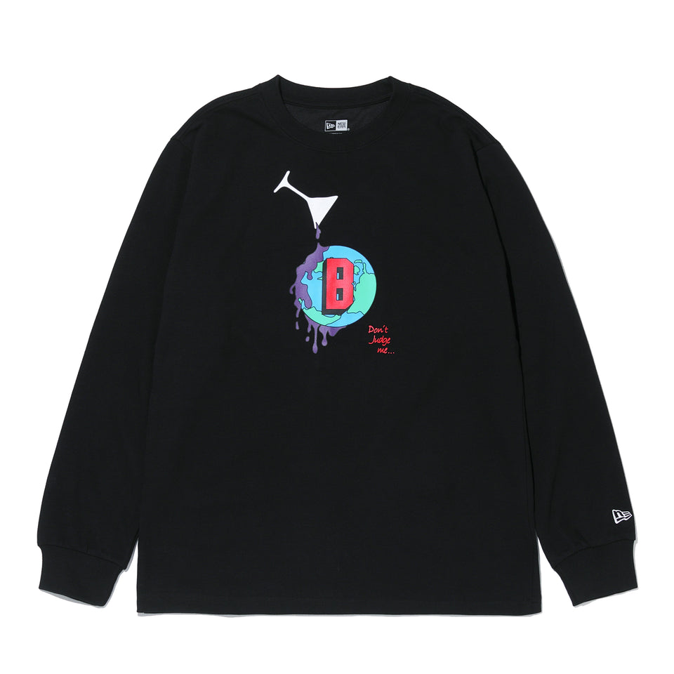 長袖 パフォーマンス Tシャツ BALLISTIK BOYZ from EXILE TRIBE Bロゴ ブラック レギュラーフィット