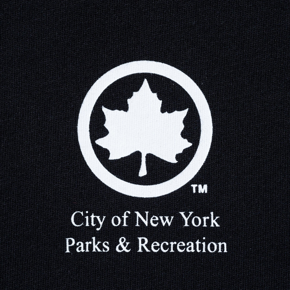 長袖 コットン Tシャツ NYC パークロゴ ブラック レギュラーフィット
