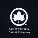 長袖 コットン Tシャツ NYC パークロゴ ブラック レギュラーフィット