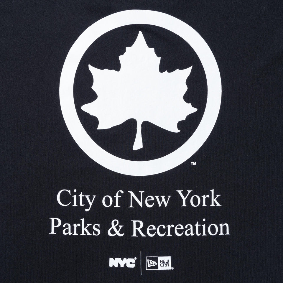 長袖 コットン Tシャツ NYC パークロゴ ブラック レギュラーフィット