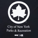 長袖 コットン Tシャツ NYC パークロゴ ブラック レギュラーフィット