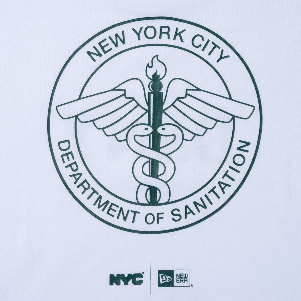 長袖 コットン Tシャツ NYC DSNY ホワイト レギュラーフィット