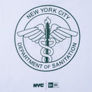 長袖 コットン Tシャツ NYC DSNY ホワイト レギュラーフィット