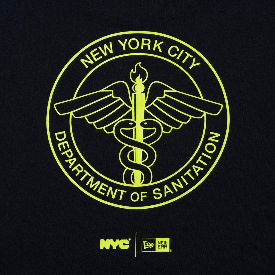 長袖 コットン Tシャツ NYC DSNY ブラック レギュラーフィット