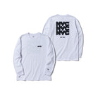 長袖 コットン Tシャツ NYC チャンキーロゴ ホワイト レギュラーフィット