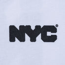 長袖 コットン Tシャツ NYC チャンキーロゴ ホワイト レギュラーフィット
