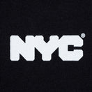 長袖 コットン Tシャツ NYC チャンキーロゴ ブラック レギュラーフィット
