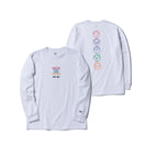 長袖 コットン Tシャツ NYC 5ボロー ホワイト レギュラーフィット