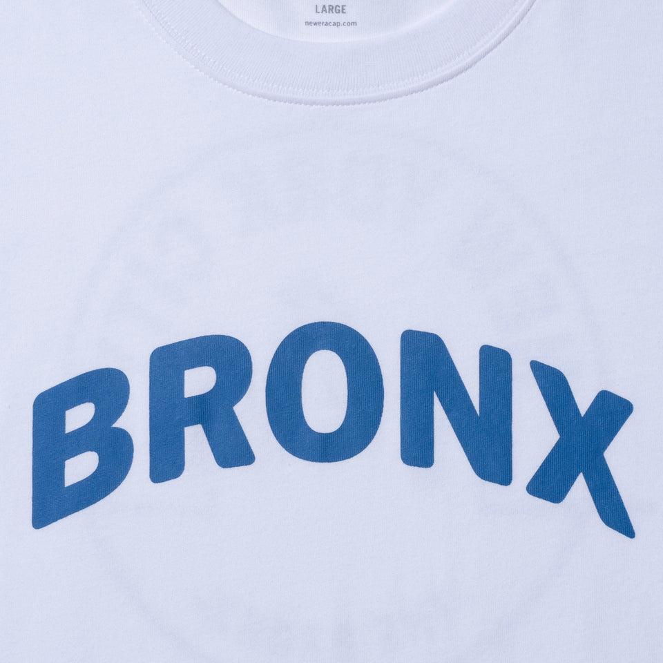 長袖 コットン Tシャツ NYC 5ボロー BRONX ホワイト レギュラーフィット