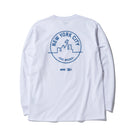 長袖 コットン Tシャツ NYC 5ボロー BRONX ホワイト レギュラーフィット