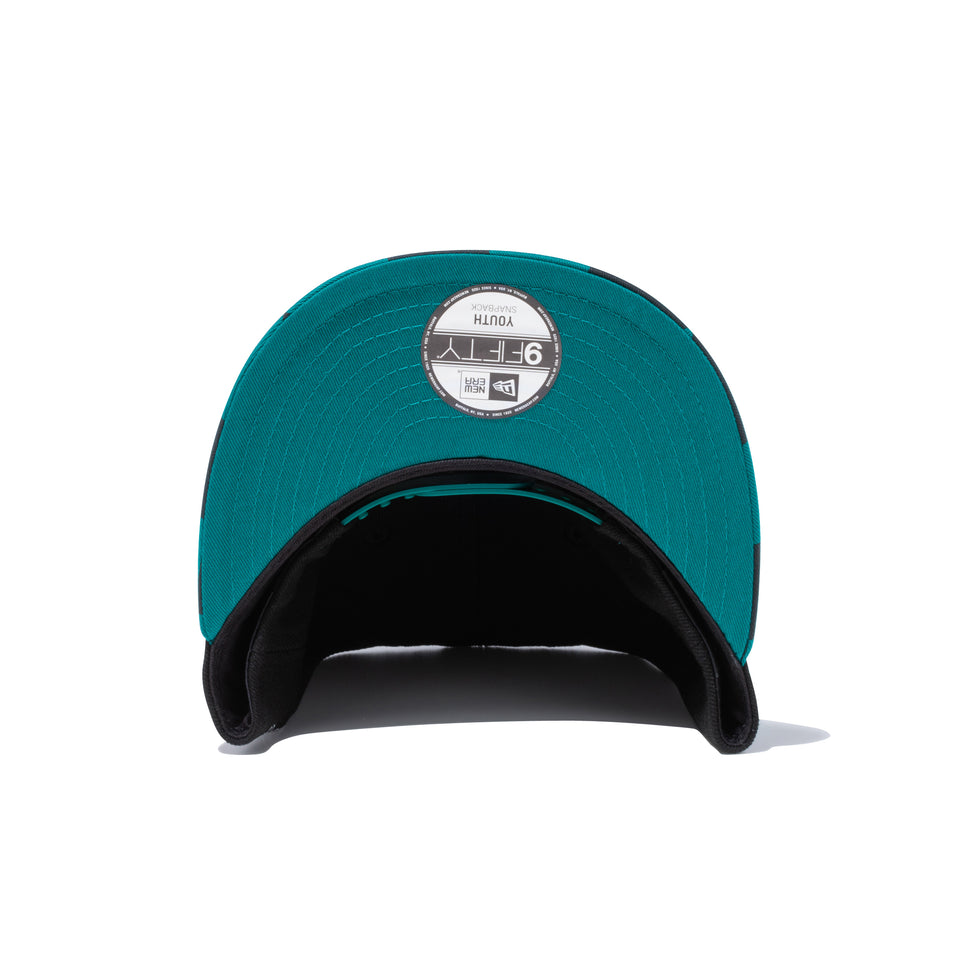 Youth 9FIFTY 鬼滅の刃 竈門炭治郎 鍔 ブラック × パイングリーン