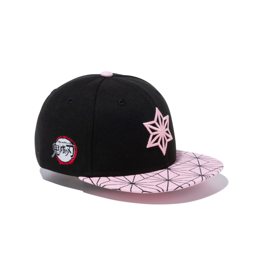 Youth 9FIFTY 鬼滅の刃 竈門禰豆子 着物 ブラック × ダスティーローズ