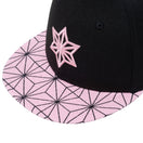 Youth 9FIFTY 鬼滅の刃 竈門禰豆子 着物 ブラック × ダスティーローズ