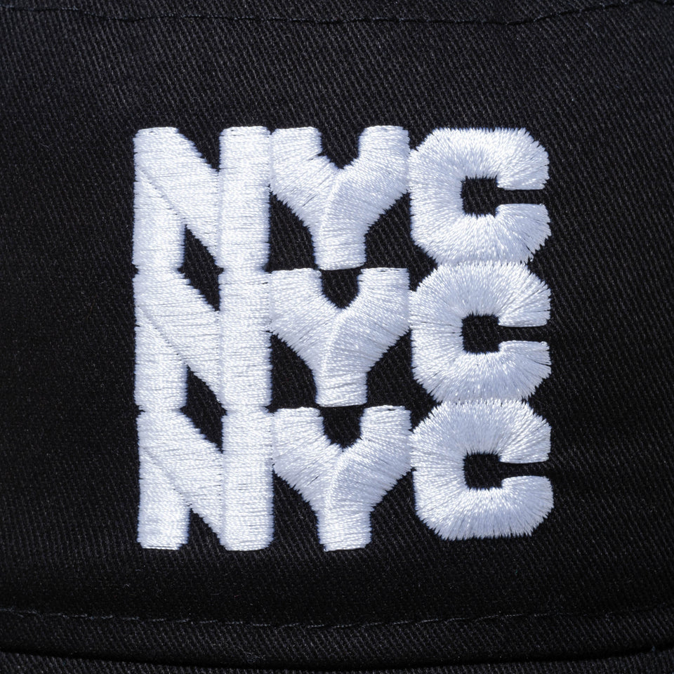 バケット01 NYC チャンキーロゴ ブラック