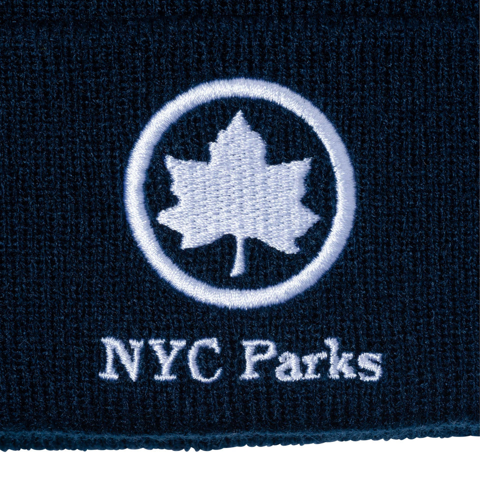 ベーシック カフニット NYC パークロゴ ダークグリーン
