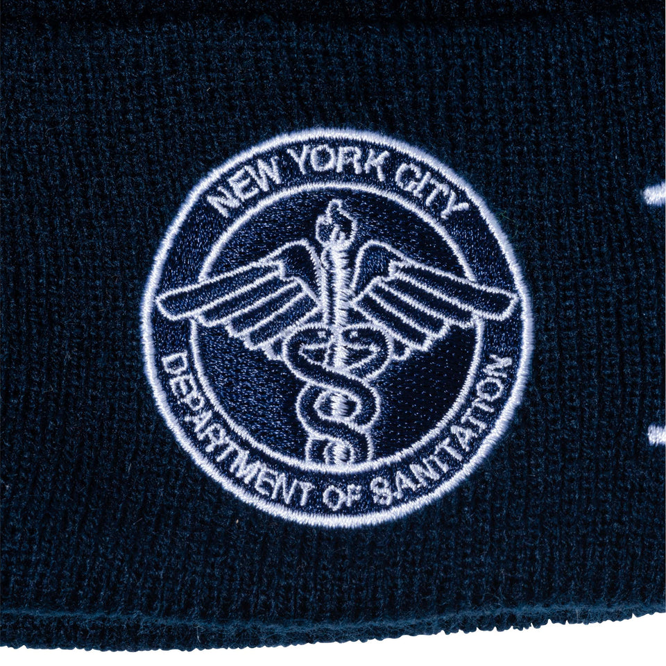 ベーシックカフニット NYC DSNY ネイビー