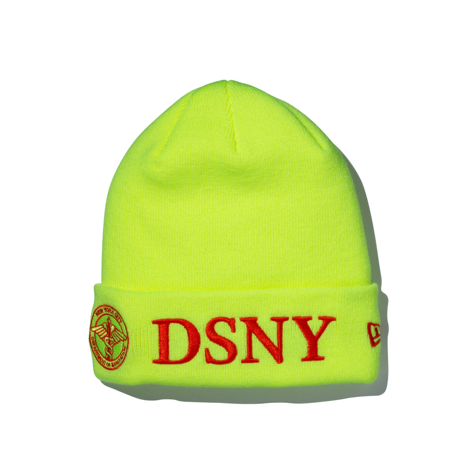 ベーシックカフニット NYC DSNY 蛍光イエロー