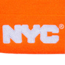 ベーシック カフニット NYC チャンキーロゴ 蛍光オレンジ