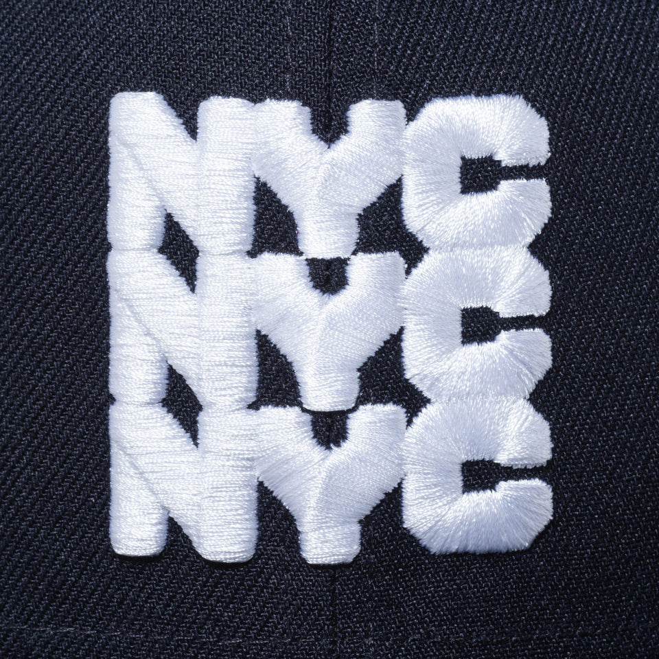 9FIFTY NYC チャンキーロゴ ネイビー
