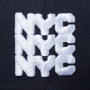 9FIFTY NYC チャンキーロゴ ネイビー