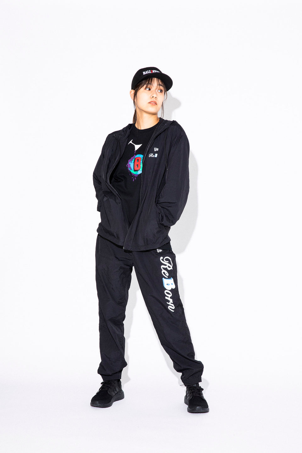 9FIFTY BALLISTIK BOYZ from EXILE TRIBE オフィシャルロゴ ブラック