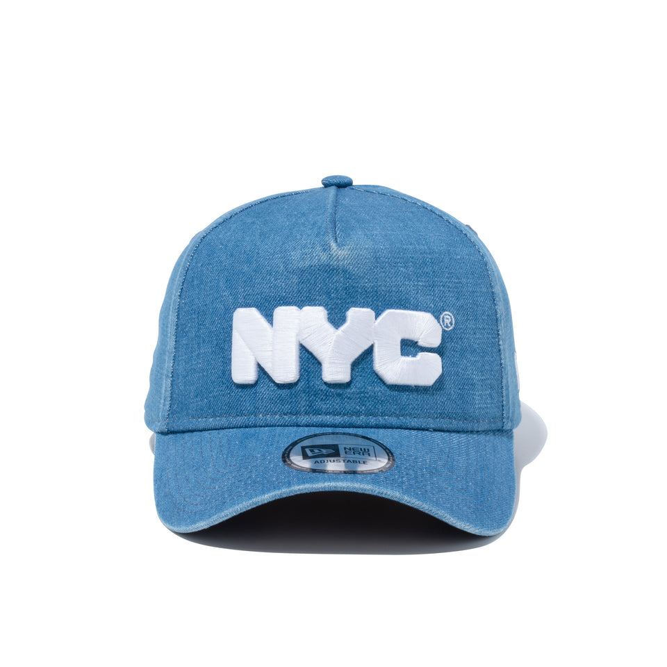 9FORTY A-Frame NYC チャンキーロゴ ウォッシュドデニム